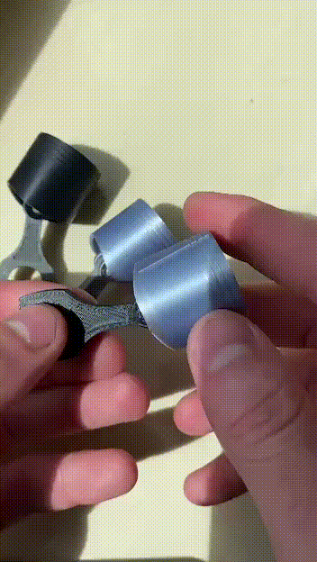 Piston Clicker Keychain