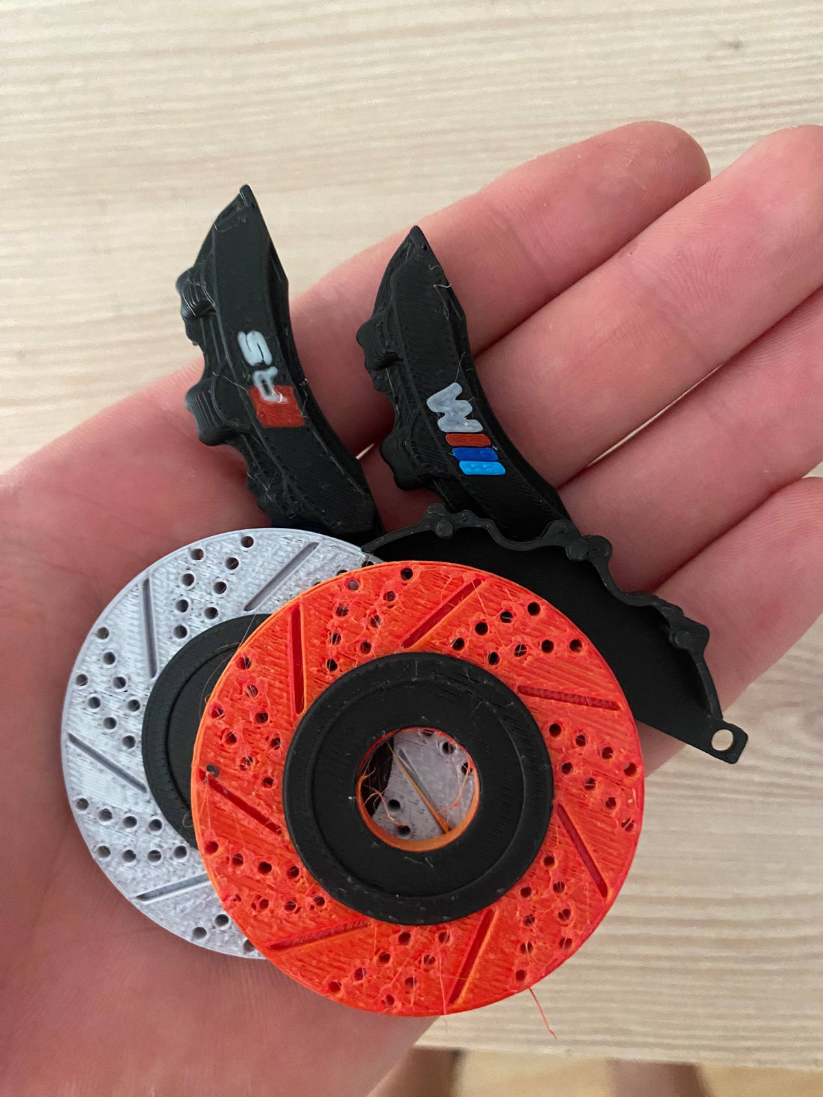 Brake Disc Spinner Keychain