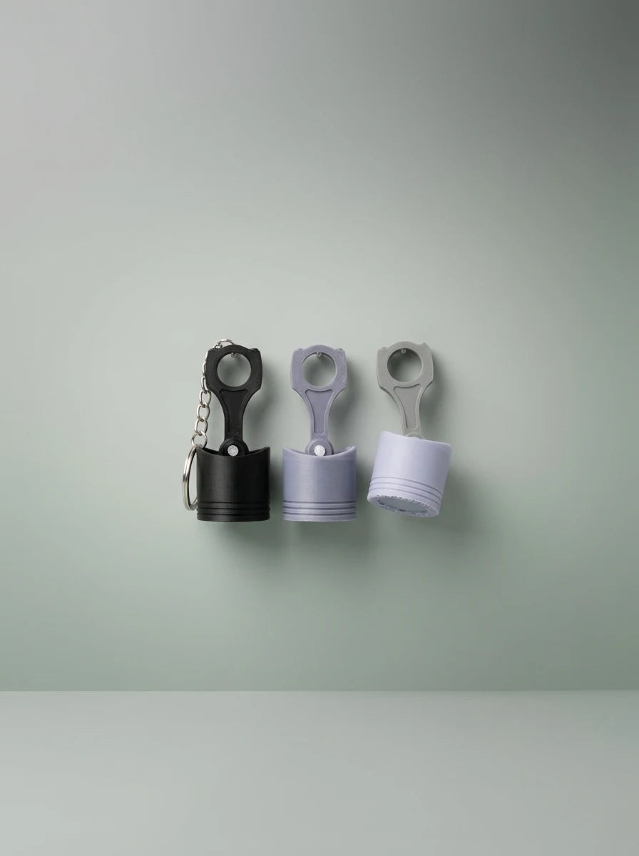 Piston Clicker Keychain