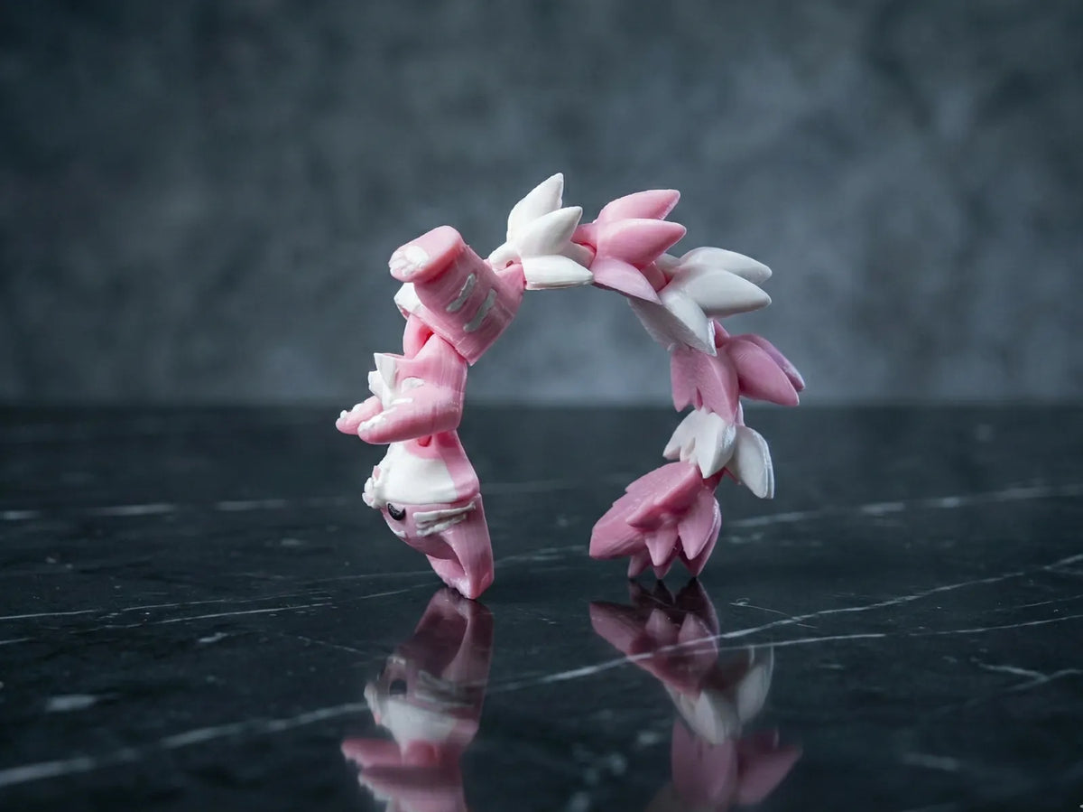 Fluffy Tail Flexi Cat Keychain