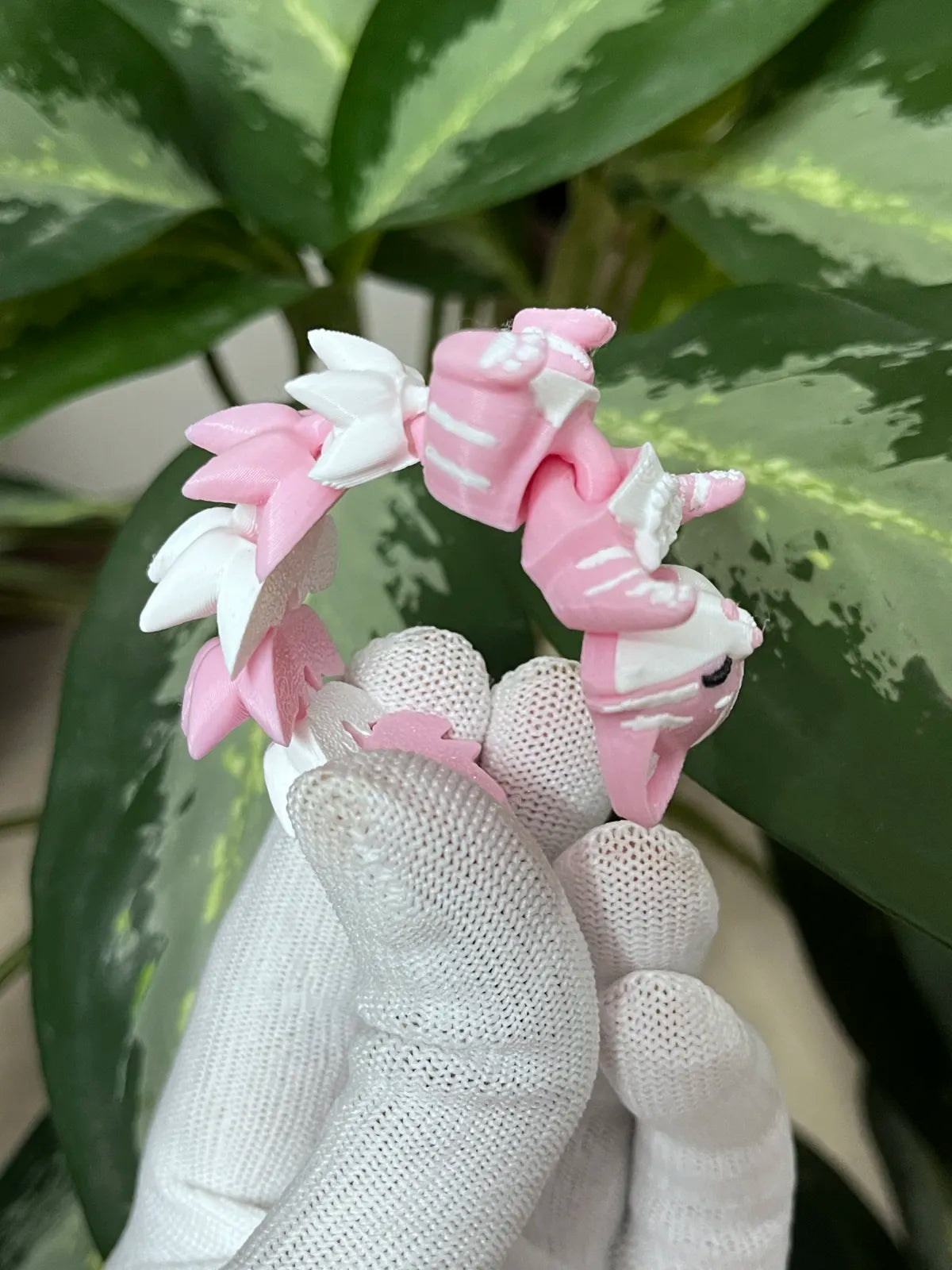 Fluffy Tail Flexi Cat Keychain