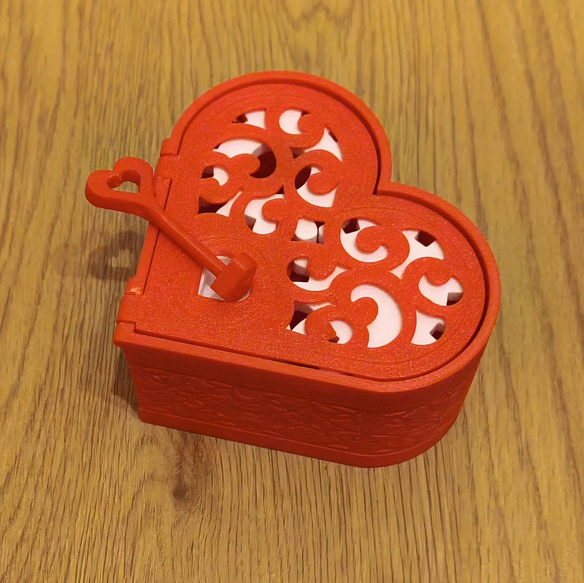 Heart Lock Box with Key