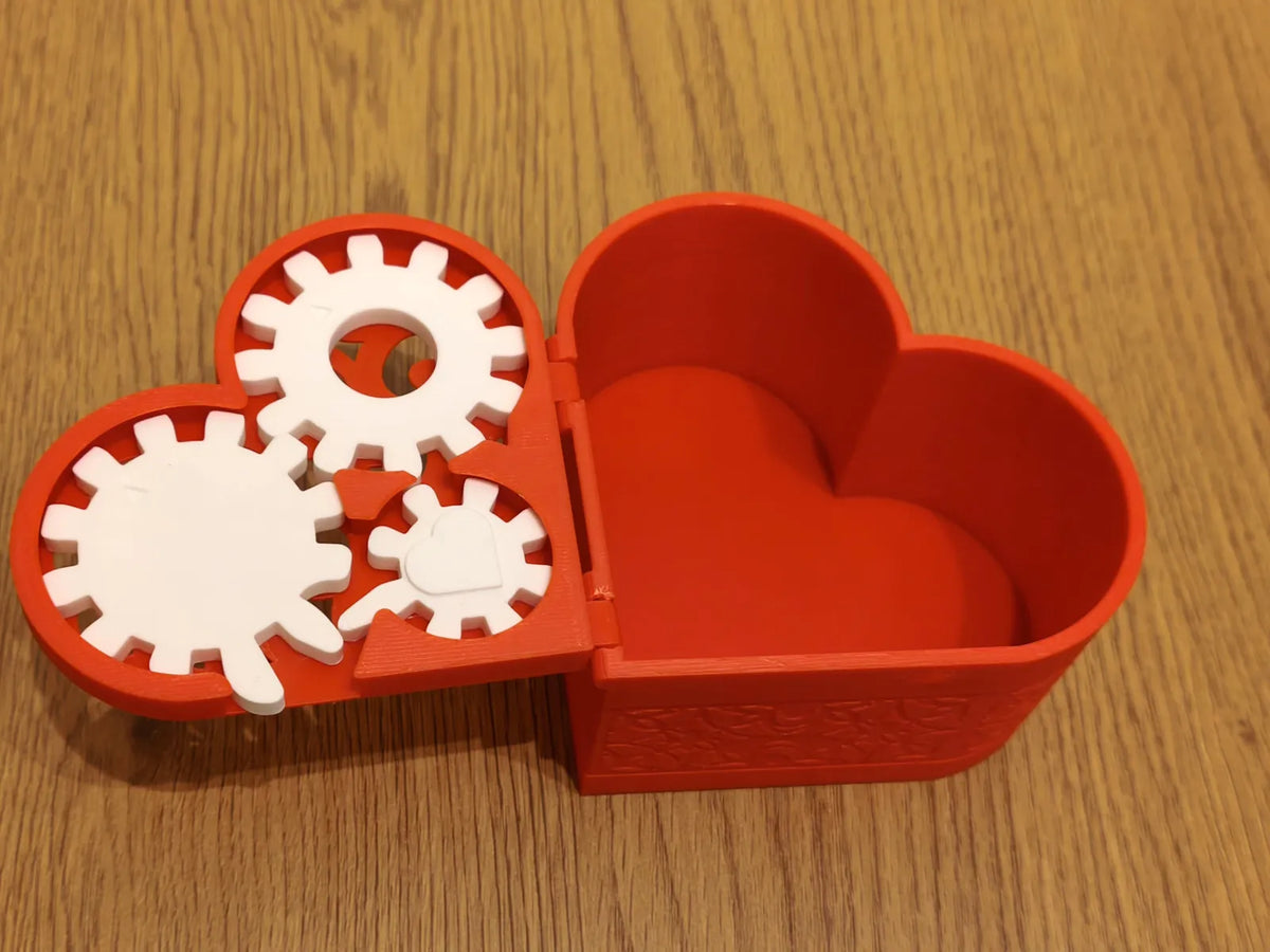 Heart Lock Box with Key