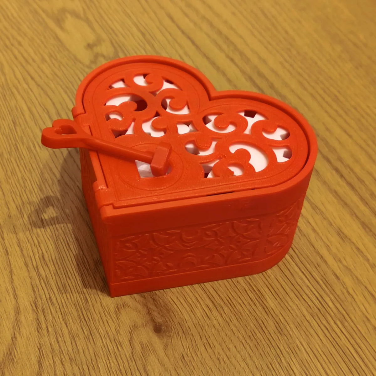 Heart Lock Box with Key