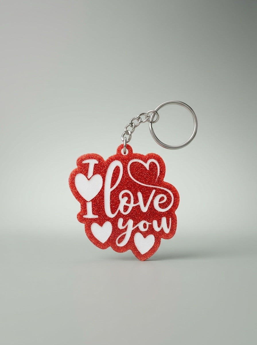 I Love You Keychain
