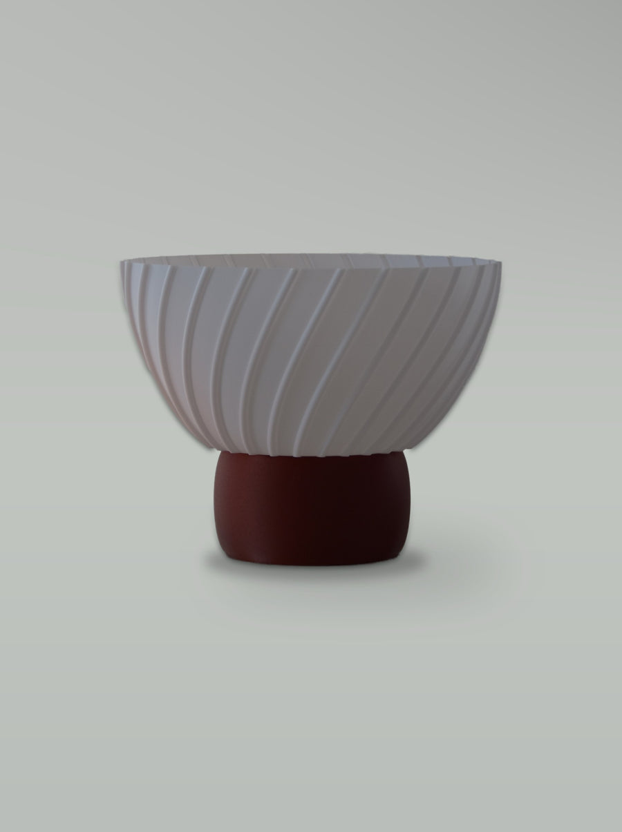 Ribbed Tulip Lamp