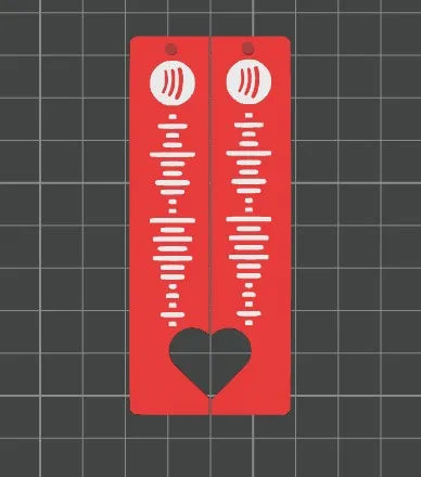 Song Code Couple Keychains