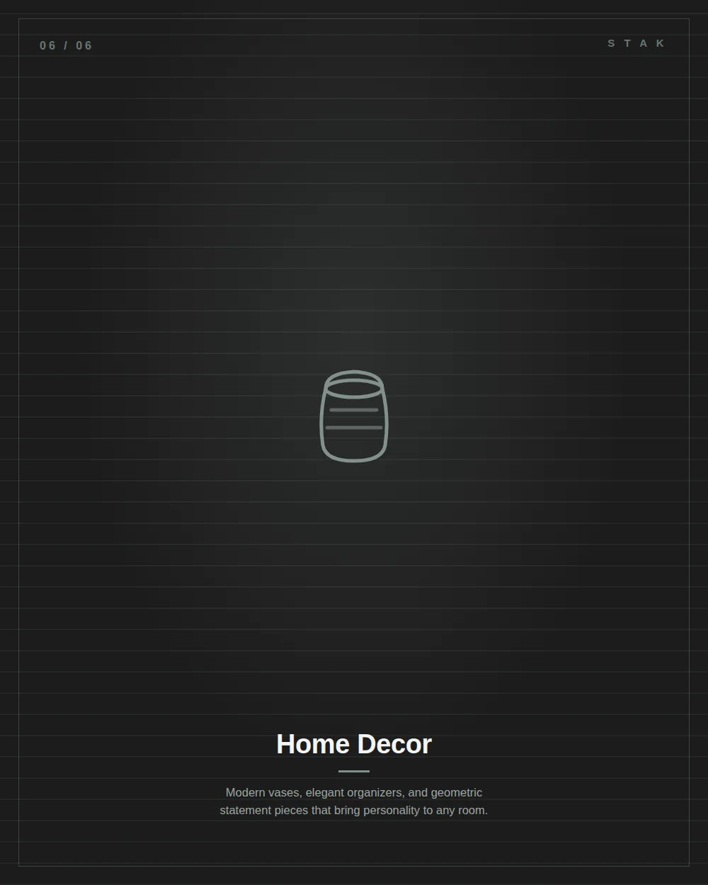 Line drawing of a vase
